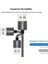 Topk R-Line1 LED Manyetik Kablo iPhone x 8 7 6 Artı Mikro USB Kablosu USB Tip-C Kablo Mıknatıslı Telefon Kabloları Tip C USB C Gri (Yurt Dışından) 3