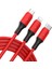 Yeni 3 In 1 Hızlı Şarj Kablosu iPhone Huawei Mikro USB C Tipi Şarj Aleti Kablosu Çoklu USB Bağlantı Noktası Çoklu USB Şarj Kablosu (Yurt Dışından) 3