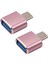 2x USB C - USB Adaptörü 2 Paket Tip C - USB 3.0 Adaptörü Galaxy S9/s8/not 8 Tip C Için Otg'yi Destekleyen USB Adaptörü (Pembe) (Yurt Dışından) 2