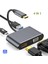 4'ü 1 Arada USB C Tip-C'den HDMI 4K VGA Usb3.0 Ses Video Adaptörü Pd Hızlı Şarj Aleti (Yurt Dışından) 1