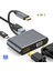 4'ü 1 Arada USB C Tip-C'den HDMI 4K VGA Usb3.0 Ses Video Adaptörü Pd Hızlı Şarj Aleti (Yurt Dışından) 2