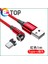 [etop]essager 540 Döndür Manyetik Kablo 3A Hızlı Şarj Mikro USB C Tipi Kablo iPhone Xiaomi Için Mıknatıs Şarj Cihazı Telefon Veri Kablosu Kablosu (Yurt Dışından) 1