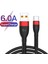 1m/2m Örgülü USB Tip C Hızlı Şarj Kablosu / 6A 66W Hızlı Şarj Tip C Şarj Kablosu Evrensel Android ve Huawei ile Uyumlu (Yurt Dışından) 1