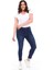 Kadın Yüksek Bel Skinny Fit Jeans Büyük Beden Kot Pantolon Taşlanmış Parlament C597 1
