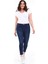 Kadın Yüksek Bel Skinny Fit Jeans Büyük Beden Kot Pantolon Taşlanmış Parlament C597 2