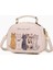 Bahar Omuz Çantası Kedi Desenli Kadın Çantası Crossbody Çanta (Yurt Dışından) 1