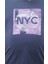 Erkek Büyük Beden Sıfır Yaka Tişört Nyc 23182 Marin 4