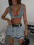 Denim Crop Bra 4