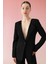 Sırt Dekolteli Blazer Ceket Siyah Y2416011_001 1