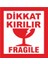 50 Adet Dikkat Kırılır Etiketi Kargo Için Fragile Kırıacak Etiketi 8 x 8 cm 1