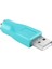 1 Adet Yeşil Plastik Ps/2 Dişi USB Erkek Adaptör Dönüştürücü Konnektör Klavye Fare Fare Fareler 50MM * 16MM * 12MM (Yurt Dışından) 4