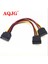 Sata 15PIN Erkek 2 Sata 15 Pin Dişi Güç Kablosu Adaptörü 15-Pin HDD Splitter 15 P Sata Konektörü Pc Bilgisayar Için Besleme Kablosu (Yurt Dışından) 1