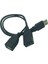 USB 3.0 Erkek - Çift USB Dişi 2.5 Için Ekstra Güç Veri Y Uzatma Kablosu (Yurt Dışından) 3
