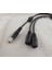 1 Adet Dc Güç 1 Erkek Fiş 2 Dişi Jak Kablosu Ayırıcı 5.5x2.1mm Adaptör Cctv 30 cm (Yurt Dışından) 2