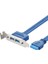 Yüksek Hızlı USB 3.0 Arka Panel Genişletme Braketi - 20 Pinli Başlık Kablosu 2 Portlu Anakart Pc Için (Yurt Dışından) 2