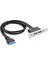 Yüksek Hızlı USB 3.0 Arka Panel Genişletme Braketi - 20 Pinli Başlık Kablosu 2 Portlu Anakart Pc Için (Yurt Dışından) 3