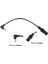 2x Cctv Dc Güç 5.5x2.1mm Dişi Sağ Açı 3.5X1.35MM Erkek Adaptör Kablosu Bağlantı Kablosu 20 cm (Yurt Dışından) 1