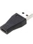 2019 Yüksek Hızlı USB 3.1 Tip C Dişi - USB 3.0 Erkek Bağlantı Noktası Adaptörü Usb-C - Usb3.0 Tip-A Konnektör Dönüştürücü / Siyah Renk (Yurt Dışından) 3