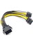 8pın 1 In 2 Cpu Kablosu 8pin To 2X8PIN Pcie Çift 8pin Pcıe 8pin-2x(6+2pin) Grafik Ekran Kartı Güç Kablosu Uzatma Kablosu (Yurt Dışından) 2