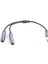 6.35MM Stereo Fiş Erkek Çift 6.35MM Jack Dişi Y Splitter Ses Kablosu Ses Adaptörü Masaüstü Bilgisayar Dizüstü Bilgisayar Adaptör Kablosu (Yurt Dışından) 3