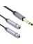 6.35MM Stereo Fiş Erkek Çift 6.35MM Jack Dişi Y Splitter Ses Kablosu Ses Adaptörü Masaüstü Bilgisayar Dizüstü Bilgisayar Adaptör Kablosu (Yurt Dışından) 4