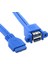 Çift Çift USB 3.0 A Dişi 2 Bağlantı Noktası USB 3.0 20PIN 20 Pin Dişi Anakart Montaj Ikizler Kablo Adaptörü Vida Deliği ile 50 cm (Yurt Dışından) 4