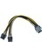 8pin To 2X8PIN Pcie Çift 8pin 8pin-2x(6+2pin) Grafik Ekran Kartı Güç Kablosu Uzatma Kablosu 25 cm (Yurt Dışından) 4