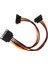 1 Adet 90 Derece Sata 15-Pin Erkek 2 x 15 P Dişi Y Splitter Adaptörü Sata Güç Kablosu HDD Sabit Disk (Yurt Dışından) 1