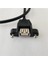 90 Derece Sağ Açı 5pin Mini B Erkek USB A Dişi Veri Kablosu Hattı Panel Montajı 50 cm (Yurt Dışından) 5
