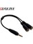 3.5mm Altın Kaplama Kulaklık Mikrofon Ses Dağıtıcı Kablosu Kablosu 1 Erkek Fiş 2 Kadın Jaklar Adaptör Kablosu Cep Telefonu Için (Yurt Dışından) 2