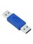 1 Adet USB 3.0 Tip A Erkek Tip A Erkek Fiş Konnektörü Adaptörü Usb3.0 Dönüştürücü Konnektör Adaptörü Am Am Mavi (Yurt Dışından) 2