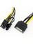 1 Adet Sata 15 Pin Erkek Pcı-E Express 6 + 2 Pin 8 Pin Dişi Video Güç Adaptörü Bağlantı Kablosu 20 cm (Yurt Dışından) 4