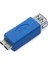 Mavi Standart USB 3.0 Usb3.0 Mikro B Erkekten A Tipine Dişi Microb/af Adaptör Dönüştürücü, Otg Fonksiyonlu (Yurt Dışından) 3