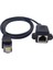 Bilgisayar Kablosu 1 Ft 0.3 M RJ45 Erkek Kadın Vida Panel Montajlı Standart Ftp Cat 6 Ethernet Lan Ağ Uzatma Kablosu (Yurt Dışından) 1