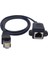 Bilgisayar Kablosu 1 Ft 0.3 M RJ45 Erkek Kadın Vida Panel Montajlı Standart Ftp Cat 6 Ethernet Lan Ağ Uzatma Kablosu (Yurt Dışından) 2
