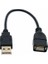 30 cm USB 2.0 A Erkek Kadın Uzatma Genişletici Kablo Bilgisayar ve Dizüstü Bilgisayar Için 0.3 M 1ft Kısa Kablo (Yurt Dışından) 3