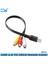 25 cm USB 2.0 Erkek 3 Rca Dişi Adaptör Ses Dönüştürücü Video Av A/v Kablosu Hdtv Tv Monitörü Dv Lotus Kablosu (Yurt Dışından) 1
