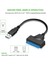 Aloyseed USB Sata 3 Kablo Sata USB 3.0 Adaptörüne Kadar 5 Gbps Desteği 2.5 Inç Harici SSD HDD Sabit Sürücü 22 Pin Sata Iıı (Yurt Dışından) 4