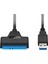 5 Gbps USB 3.0 Sata Kablosu Disk Harici Güç Kablosu Sabit Sürücü Adaptör Kablosu Fiş Adaptörü 2.5 Inç HDD SSD Sabit (Yurt Dışından) 4