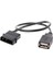 30CM Pc Dahili 5V 2-Pin Ide Molex'ten USB 2.0 Tip A Dişi Güç Adaptörü Kablosuna (Yurt Dışından) 1
