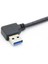 30 cm USB 3.0 Tip A Erkek 90 Derece Sol Açılı - USB 3.0 A Tipi Sağ Açılı Uzatma Kablosu (Yurt Dışından) 4