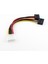 1x Ide Molex 4 Pin Erkek Çift Sata 15 Pin Dişi Ata Y Splitter HDD Güç Konektörü Adaptör Kablosu 18 cm (Yurt Dışından) 1