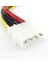1x Ide Molex 4 Pin Erkek Çift Sata 15 Pin Dişi Ata Y Splitter HDD Güç Konektörü Adaptör Kablosu 18 cm (Yurt Dışından) 3