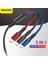 Awei CL-971 3 In 1 Tip C Hızlı Şarj Kablosu 2.4A USB Mikro Şarj Cihazı Telefon Kabloları iPhone iPad Xiaomi Huawei Için Örgülü Tel (Yurt Dışından) 1