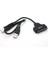 2 Bağlantı Noktası Siyah USB 2.0 - Sata 22 Pin 7+15 Pin Adaptör Kablosu, 2.5 Için (Yurt Dışından) 2