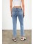 Kadın Mila Sky Blue Boyfriend Jean Pantolon 4