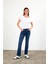 Kadın Gabriel Dark Blue Straight Fit Jean Pantolon (Lyocell) 2