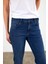 Kadın Gabriel Dark Blue Straight Fit Jean Pantolon (Lyocell) 3