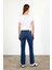 Kadın Gabriel Dark Blue Straight Fit Jean Pantolon (Lyocell) 4