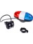 1x Bisiklet Çan 6 LED 4 Ton Bisiklet Korna Bisiklet Çağrı LED Bisiklet Polis Işığı Elektronik Yüksek Sesle Siren Çocuk Aksesuarları Bisiklet Scooter Mtb (Yurt Dışından) 2